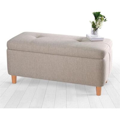 Pouf Beige Homitis - Confort et Style - Publicité Pouf Beige Homitis - Confort et Style - Publicité