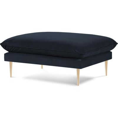 Cosmopolitan Design, Tabouret, Pouf Velours, "Vienna", 1 Place, Bleu Foncé, 93x73x43 Fabriqué en Europe - Publicité Cosmopolitan Design, Tabouret, Pouf Velours, "Vienna", 1 Place, Bleu Foncé, 93x73x43 Fabriqué en Europe - Publicité