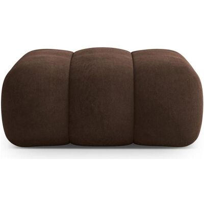Cosmopolitan Design, Tabouret, Pouf Velours, "Koge", 1 Place, Chocolat, 95x95x40 Fabriqué en Europe - Publicité Cosmopolitan Design, Tabouret, Pouf Velours, "Koge", 1 Place, Chocolat, 95x95x40 Fabriqué en Europe - Publicité