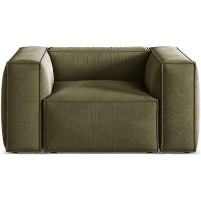 Cosmopolitan Design, Fauteuil, Fauteuil en velours, "Aveiro", 1 Place, Vert Clair, 114x90x71 Fabriqué en Europe - Publicité Cosmopolitan Design, Fauteuil, Fauteuil en velours, "Aveiro", 1 Place, Vert Clair, 114x90x71 Fabriqué en Europe - Publicité