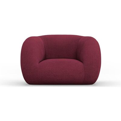 Cosmopolitan Design, Fauteuil, Bouclé Fauteuil, "Essen", 1 Place, Bordeaux, 130x95x86 Fabriqué en Europe - Publicité Cosmopolitan Design, Fauteuil, Bouclé Fauteuil, "Essen", 1 Place, Bordeaux, 130x95x86 Fabriqué en Europe - Publicité