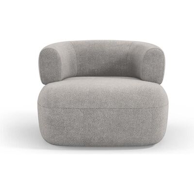 Maison Heritage, Fauteuil, Bouclé Fauteuil, "Estro", 1 Place, Gris Clair, 90x88x73 Fabriqué en Europe - Publicité Maison Heritage, Fauteuil, Bouclé Fauteuil, "Estro", 1 Place, Gris Clair, 90x88x73 Fabriqué en Europe - Publicité