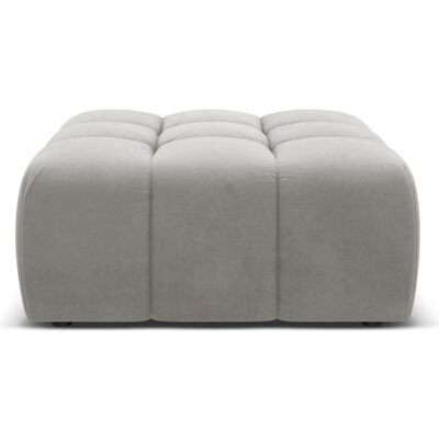 Cosmopolitan Design, Tabouret, Pouf Velours, "Hawaii", 1 Place, Argent, 90x100x38 Fabriqué en Europe - Publicité Cosmopolitan Design, Tabouret, Pouf Velours, "Hawaii", 1 Place, Argent, 90x100x38 Fabriqué en Europe - Publicité