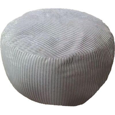 Relaxdays, Tabouret, Pouf en corduroy - Publicité Relaxdays, Tabouret, Pouf en corduroy - Publicité