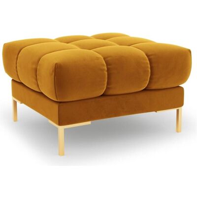 Cosmopolitan Design, Tabouret, Pouf Velours, "Bali", 1 Place, Jaune, 60x60x41 Fabriqué en Europe - Publicité Cosmopolitan Design, Tabouret, Pouf Velours, "Bali", 1 Place, Jaune, 60x60x41 Fabriqué en Europe - Publicité