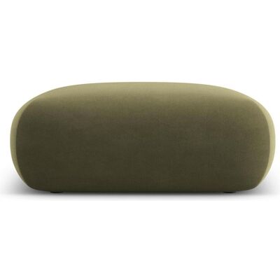 Cosmopolitan Design, Tabouret, Pouf Velours, "Nolio", 2 Places, Vert Clair, 100x100x36 Fabriqué en Europe - Publicité Cosmopolitan Design, Tabouret, Pouf Velours, "Nolio", 2 Places, Vert Clair, 100x100x36 Fabriqué en Europe - Publicité