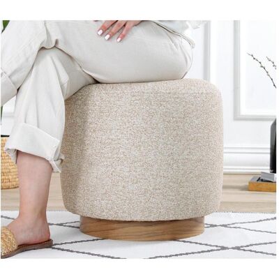 Atelier del Sofa Pouf Cheriton Beige - Mobilier - Publicité Atelier del Sofa Pouf Cheriton Beige - Mobilier - Publicité