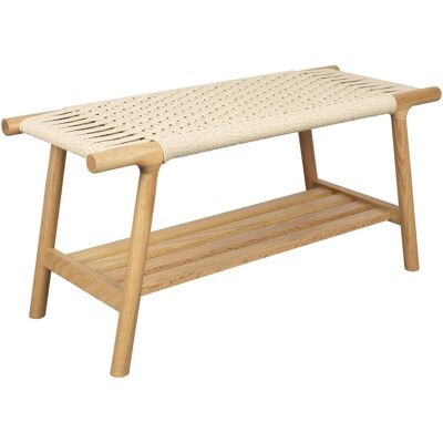 Dutchbone, Banc, Bench Kintaro Natural (90 cm) - Publicité Dutchbone, Banc, Bench Kintaro Natural (90 cm) - Publicité