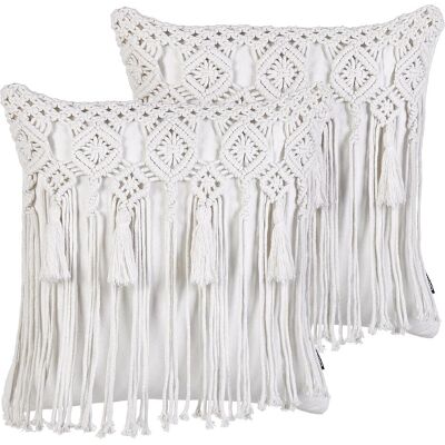 Beliani BAMIAN Cushions en coton géométrique - Cushions - Publicité Beliani BAMIAN Cushions en coton géométrique - Cushions - Publicité