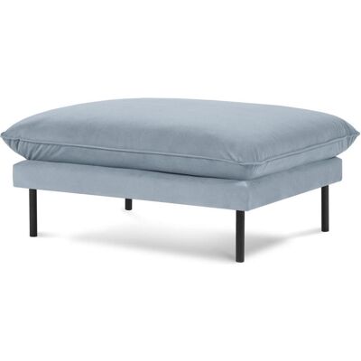 Cosmopolitan Design, Tabouret, Pouf Velours, "Vienna", 1 Place, Bleu Clair, 93x73x43 Fabriqué en Europe - Publicité Cosmopolitan Design, Tabouret, Pouf Velours, "Vienna", 1 Place, Bleu Clair, 93x73x43 Fabriqué en Europe - Publicité