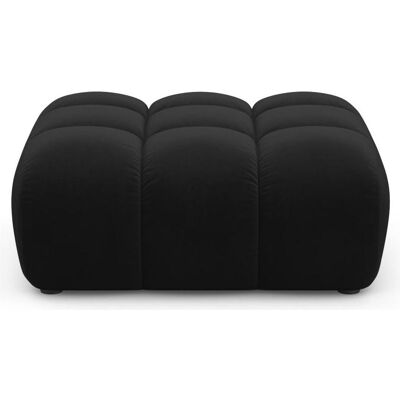 Maison Heritage, Tabouret, Pouf Velours, "Arden", 1 Place, Noir, 90x70x43 Fabriqué en Europe - Publicité Maison Heritage, Tabouret, Pouf Velours, "Arden", 1 Place, Noir, 90x70x43 Fabriqué en Europe - Publicité