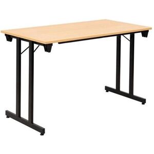 Sodematub, Bureau, Table pliante FT126TPMU-1100 Bois Orange (120 x 60 x 74 cm) - Publicité Sodematub, Bureau, Table pliante FT126TPMU-1100 Bois Orange (120 x 60 x 74 cm) - Publicité