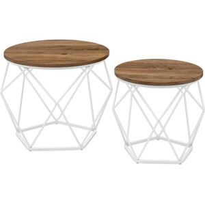 Vasagle, Table basse, Ensemble de tables basses marron (40 x 40 x 36 cm) - Publicité Vasagle, Table basse, Ensemble de tables basses marron (40 x 40 x 36 cm) - Publicité