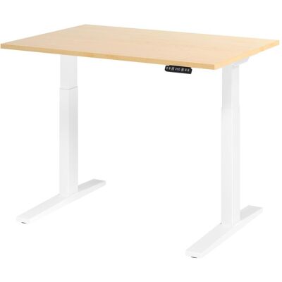 Bureau électrique réglable Hammerbacher - Blanc - 120x80cm - Publicité Bureau électrique réglable Hammerbacher - Blanc - 120x80cm - Publicité