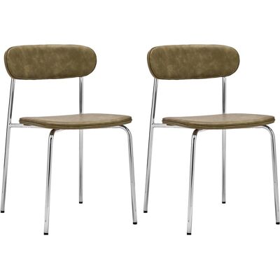 House Doctor, Chaises, Chair, HDPova, CromeKhaki - Publicité House Doctor, Chaises, Chair, HDPova, CromeKhaki - Publicité