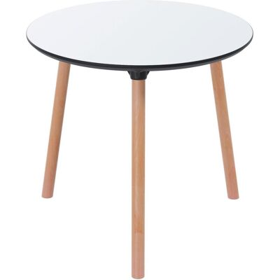 PAPERFLOW PALOMBA Table Bistrot - Design Scandinave - Blanc - 80cm - Publicité PAPERFLOW PALOMBA Table Bistrot - Design Scandinave - Blanc - 80cm - Publicité