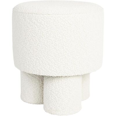 No name Marcos - Tabouret rond en tissu bouclé - Design moderne - Publicité No name Marcos - Tabouret rond en tissu bouclé - Design moderne - Publicité