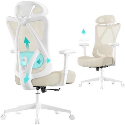 Songmics, Chaise de bureau, Chaise de bureau ergonomique en tissu maillé, réglable en hauteur, supportant jusqu'à 150 kg (46 - 56 cm) - Publicité Songmics, Chaise de bureau, Chaise de bureau ergonomique en tissu maillé, réglable en hauteur, supportant jusqu'à 150 kg (46 - 56 cm) - Publicité