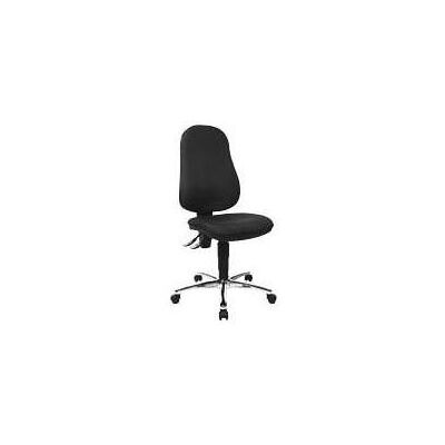 Chaise de bureau Topstar Point 60 - Noire, Base chromée - Publicité Chaise de bureau Topstar Point 60 - Noire, Base chromée - Publicité