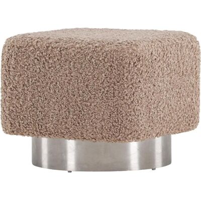 Venture Home Newton Pouf en peluche gris foncé - Pouf - Publicité Venture Home Newton Pouf en peluche gris foncé - Pouf - Publicité