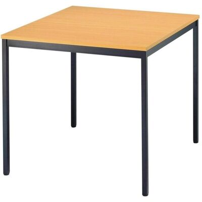 Table multifonction HAMMERBACHER Hêtre Carré, Cadre Noir - Table - Publicité Table multifonction HAMMERBACHER Hêtre Carré, Cadre Noir - Table - Publicité