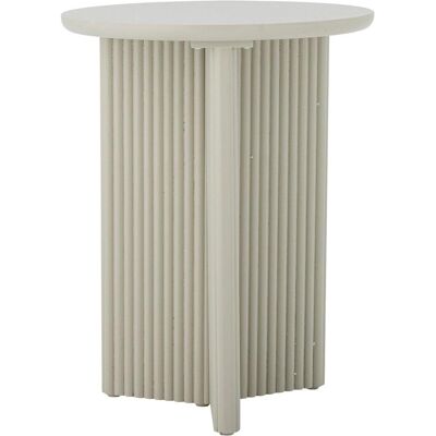 Bloomingville, Table basse, - Edith Side Table - White (40 x 40 x 50 cm) - Publicité Bloomingville, Table basse, - Edith Side Table - White (40 x 40 x 50 cm) - Publicité
