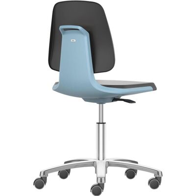 Chaise de bureau Bimos Labsit - Bleu/Noir, Réglable en hauteur, Support 120kg - Publicité Chaise de bureau Bimos Labsit - Bleu/Noir, Réglable en hauteur, Support 120kg - Publicité