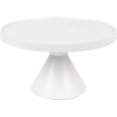 Table basse ronde en aluminium blanc FLOSS - Table d'appoint - Publicité Table basse ronde en aluminium blanc FLOSS - Table d'appoint - Publicité