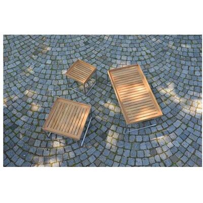 Jan Kurtz - Pizzo Teak Outdoor Beistelltisch - Teak - Publicité Jan Kurtz - Pizzo Teak Outdoor Beistelltisch - Teak - Publicité