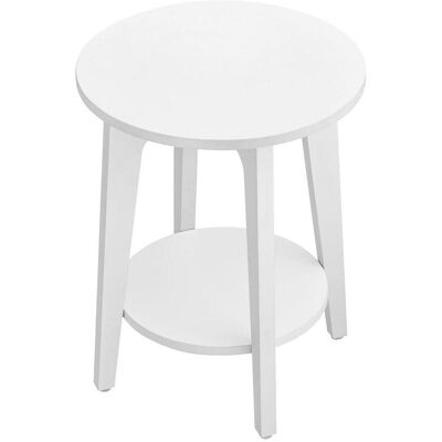 VASAGLE Table d'appoint blanche 40x40x50 cm - Table d'appoint - Publicité VASAGLE Table d'appoint blanche 40x40x50 cm - Table d'appoint - Publicité