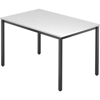 Table de Conférence Hammerbacher VDQ12 Blanc Rectangulaire Acier Noir 120x80x72cm - Publicité Table de Conférence Hammerbacher VDQ12 Blanc Rectangulaire Acier Noir 120x80x72cm - Publicité