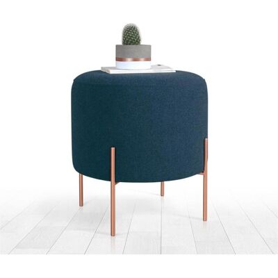 Atelier del Sofa Copper 50 - Bleu marine - Pouf - Publicité Atelier del Sofa Copper 50 - Bleu marine - Pouf - Publicité