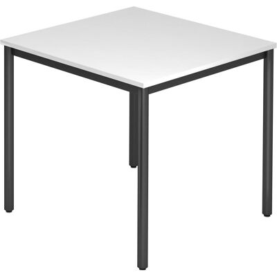 HAMMERBACHER Table de conférence VDR08 - Blanc, 80x80, 72cm - Publicité HAMMERBACHER Table de conférence VDR08 - Blanc, 80x80, 72cm - Publicité