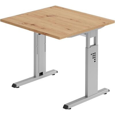 HAMMERBACHER OS 08 Gradeo Bureau réglable en hauteur - 80x80cm - Publicité HAMMERBACHER OS 08 Gradeo Bureau réglable en hauteur - 80x80cm - Publicité