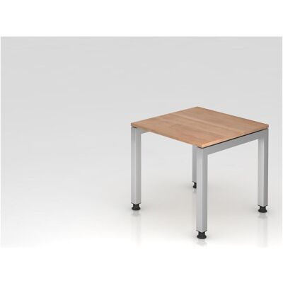 Bureau ajustable en hauteur HAMMERBACHER Noyer - 80x80cm - Publicité Bureau ajustable en hauteur HAMMERBACHER Noyer - 80x80cm - Publicité