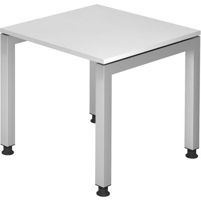 Bureau ajustable HAMMERBACHER Prokura blanc 80x80cm - Publicité Bureau ajustable HAMMERBACHER Prokura blanc 80x80cm - Publicité
