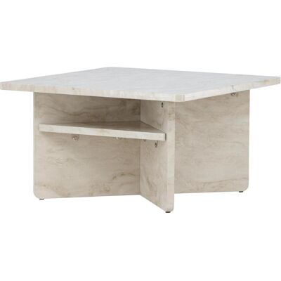 Venture Home Table Basse Carrée Effet Marbre Ålesund - Table d'Appoint - Publicité Venture Home Table Basse Carrée Effet Marbre Ålesund - Table d'Appoint - Publicité