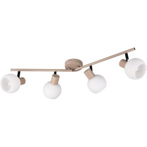 Reality, Applique + plafonnier, R86374043 Boba E14 Strahler 4-fach ⌀10cm Warm Beige (E14) - Publicité Reality, Applique + plafonnier, R86374043 Boba E14 Strahler 4-fach ⌀10cm Warm Beige (E14) - Publicité