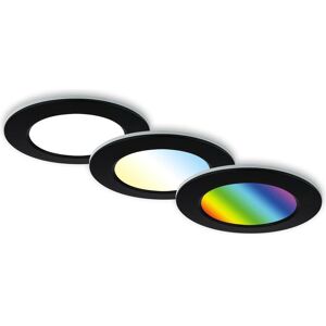 Briloner, Applique + plafonnier, Kit d'éclairage LED encastrable RGB-CCT,noir,3xLED/4,8W, IP65 (450 lm) - Publicité Briloner, Applique + plafonnier, Kit d'éclairage LED encastrable RGB-CCT,noir,3xLED/4,8W, IP65 (450 lm) - Publicité