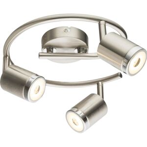 Globo, Applique + plafonnier, Projecteur à LED nickel mat 3xLED (380 lm) - Publicité Globo, Applique + plafonnier, Projecteur à LED nickel mat 3xLED (380 lm) - Publicité