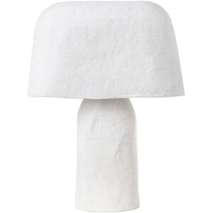 Lampe de table en papier mâché blanc Beliani - Lampe de table - Publicité Lampe de table en papier mâché blanc Beliani - Lampe de table - Publicité