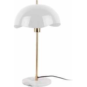 Leitmotiv Waved Dome - Lampe à poser en métal et marbre - Blanc - Style vintage - Publicité Leitmotiv Waved Dome - Lampe à poser en métal et marbre - Blanc - Style vintage - Publicité