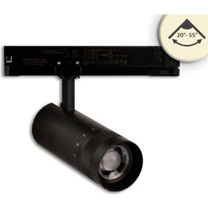 Isoled, Éclairage : accessoires, Projecteur sur rail 3-PH focalisable, 24W, 20°-55°, noir mat, 3000K, dimmable - Publicité Isoled, Éclairage : accessoires, Projecteur sur rail 3-PH focalisable, 24W, 20°-55°, noir mat, 3000K, dimmable - Publicité