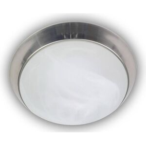 Niermann Stand By, Applique + plafonnier, Niermann 2x E27 plafonnier verre albâtre, nickel mat, 40cm, Made in Germany (E27) - Publicité Niermann Stand By, Applique + plafonnier, Niermann 2x E27 plafonnier verre albâtre, nickel mat, 40cm, Made in Germany (E27) - Publicité