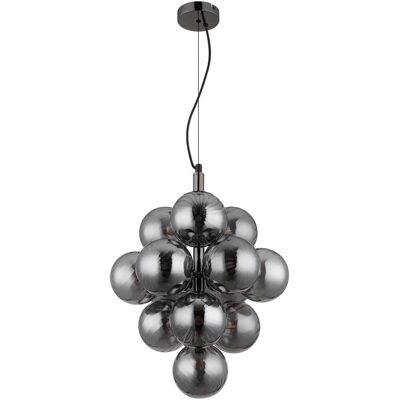Suspension Globo Lighting Conor - 13 flammes, 120cm, Noir - Publicité Suspension Globo Lighting Conor - 13 flammes, 120cm, Noir - Publicité