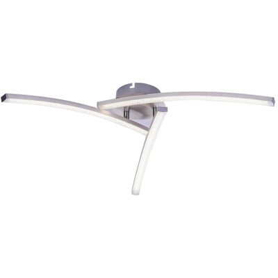 Plafonnier LED Nickel Mat Globo - Moderne 600mm 18W 1500lm - Publicité Plafonnier LED Nickel Mat Globo - Moderne 600mm 18W 1500lm - Publicité