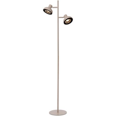 Lucide Sensas Lampe Sur Pied Réglable - Taupe - Moderne - Publicité Lucide Sensas Lampe Sur Pied Réglable - Taupe - Moderne - Publicité