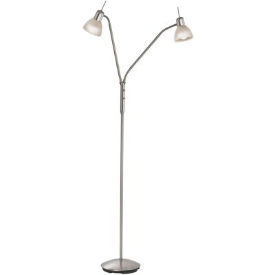 Lampadaire Nino Leuchten Daytona - Réglable, Nickel - Publicité Lampadaire Nino Leuchten Daytona - Réglable, Nickel - Publicité