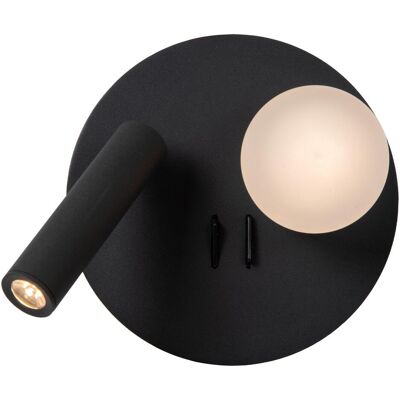 Lucide MATIZ Lampe de chevet - LED - 3,5W - Noir - Publicité Lucide MATIZ Lampe de chevet - LED - 3,5W - Noir - Publicité