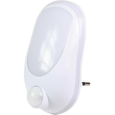 Ranex 6000.293 Veilleuse blanche avec détecteur de mouvement - Prise intérieure - Publicité Ranex 6000.293 Veilleuse blanche avec détecteur de mouvement - Prise intérieure - Publicité
